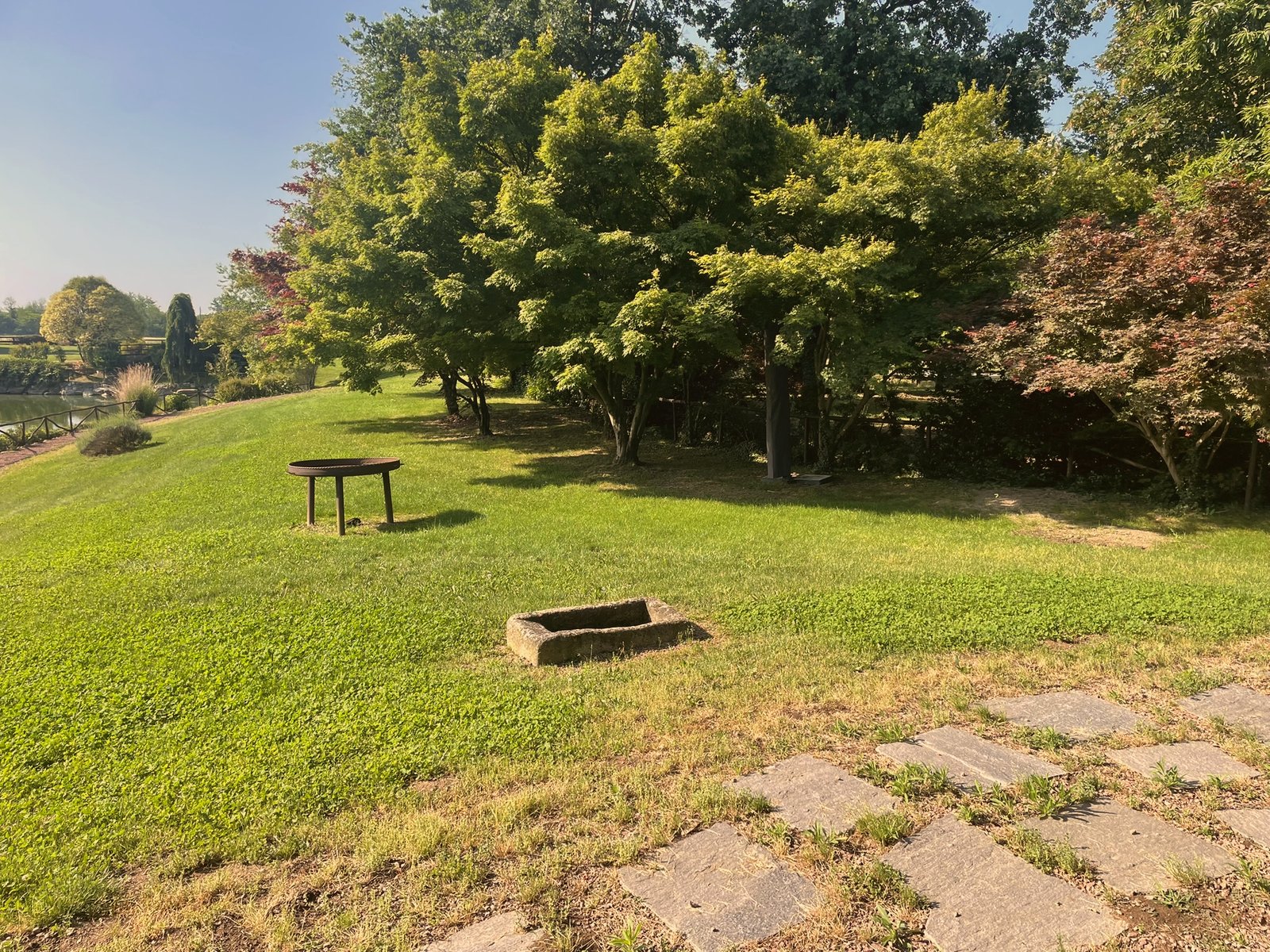 Prato del parco a Barengo